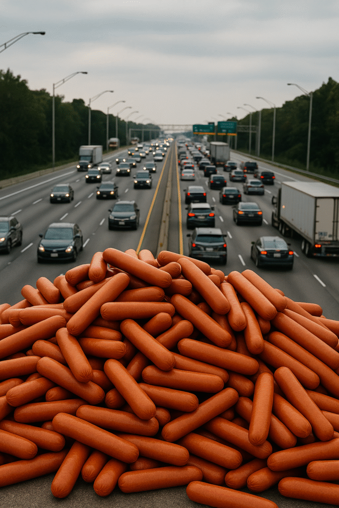 Millions of Hot Dogs Spill Across Pennsylvania Highway — Drivers Caught in a Wurst Nightmare